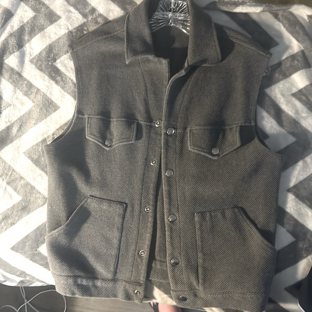 Vintage collared vest men medium sized